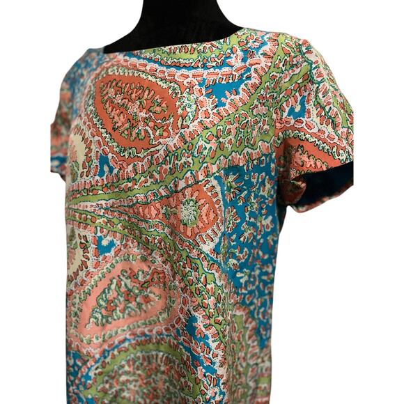 Talbots Multicolor Paisley Midi Dress - Picture 4 of 9
